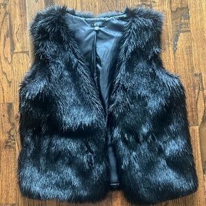 Faux Fur Black Vest